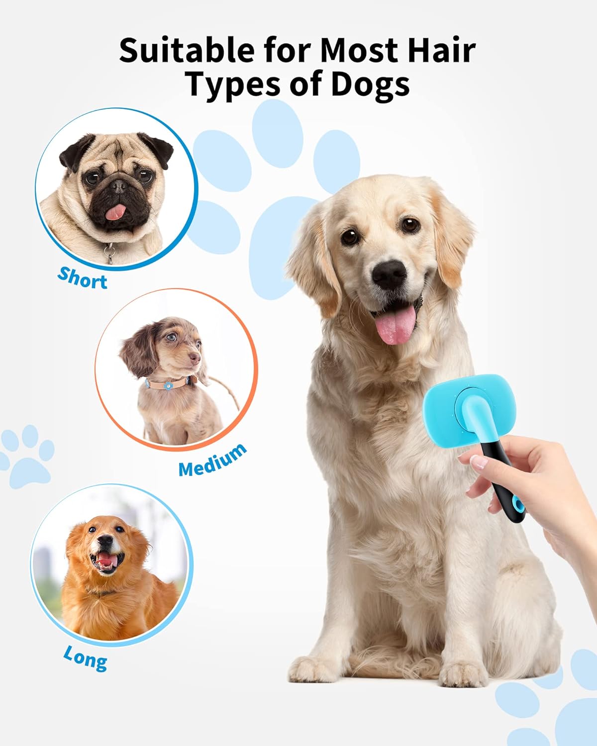 Pet Grooming Shedding Brush Hair Removal Grooming Tool