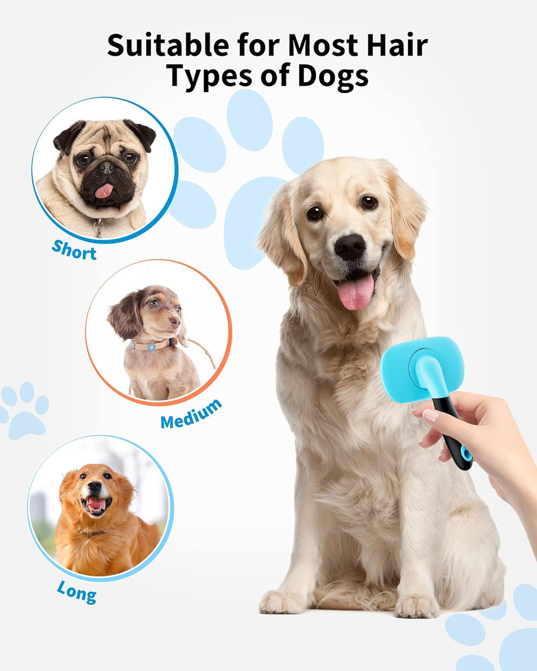 Pet Grooming Shedding Brush Hair Removal Grooming Tool