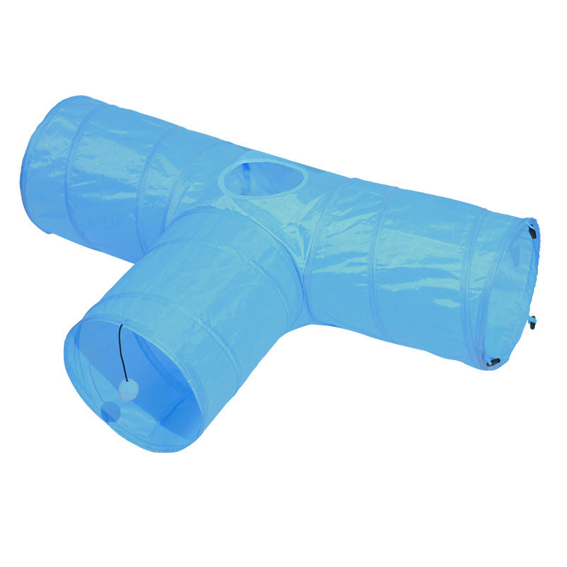 Pet Foldable Tunnel Climbing Toy Activity Play Tunnel