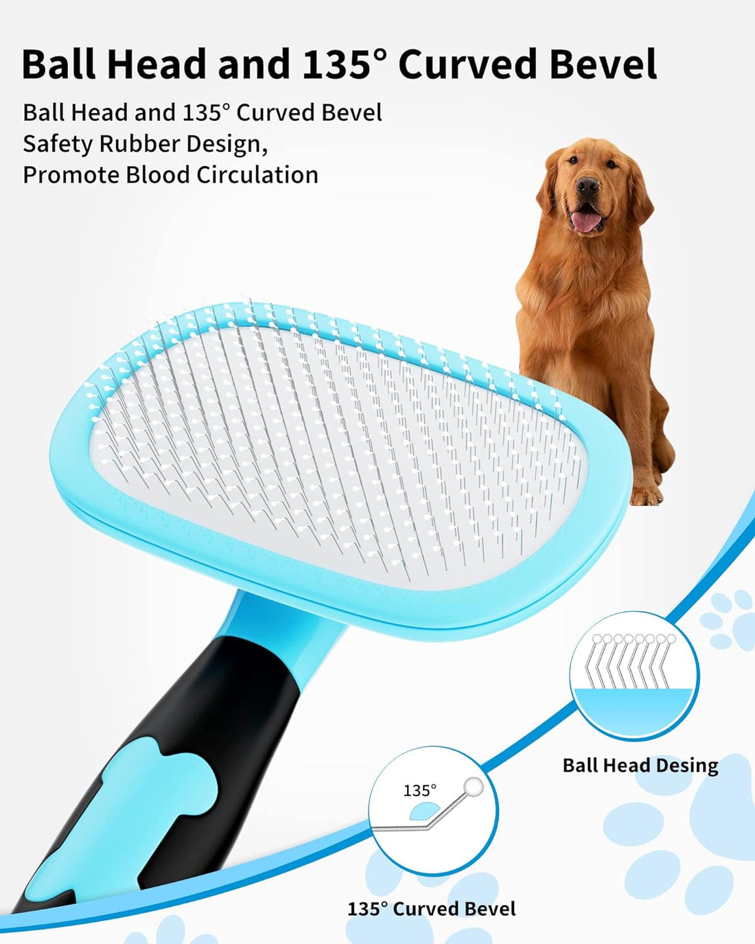 Pet Grooming Shedding Brush Hair Removal Grooming Tool