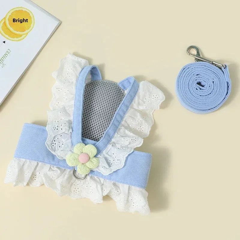 Summer Pet Safety Rope Back Strap Walking Harness Strap Set