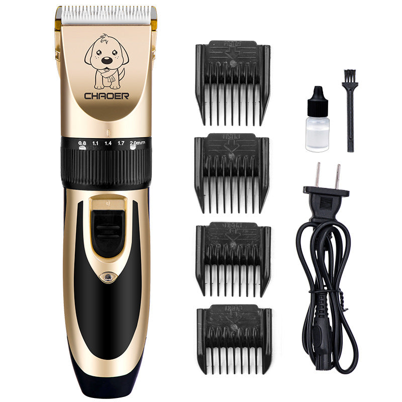 Pet Electric Hair Trimmer Grooming Shaver Nail Clipper Tool