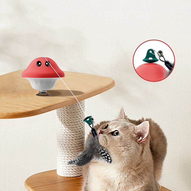 Pet Wand Suction Retractable Teaser Interactive Exercise Toy