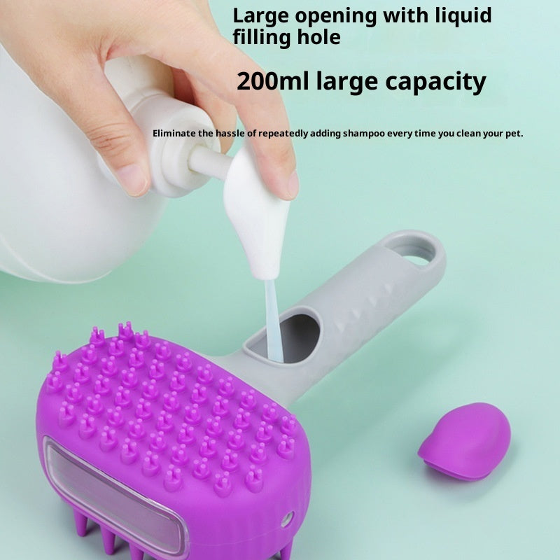 Pet Shower Brush For Bath Hair Cleaning And Grooming