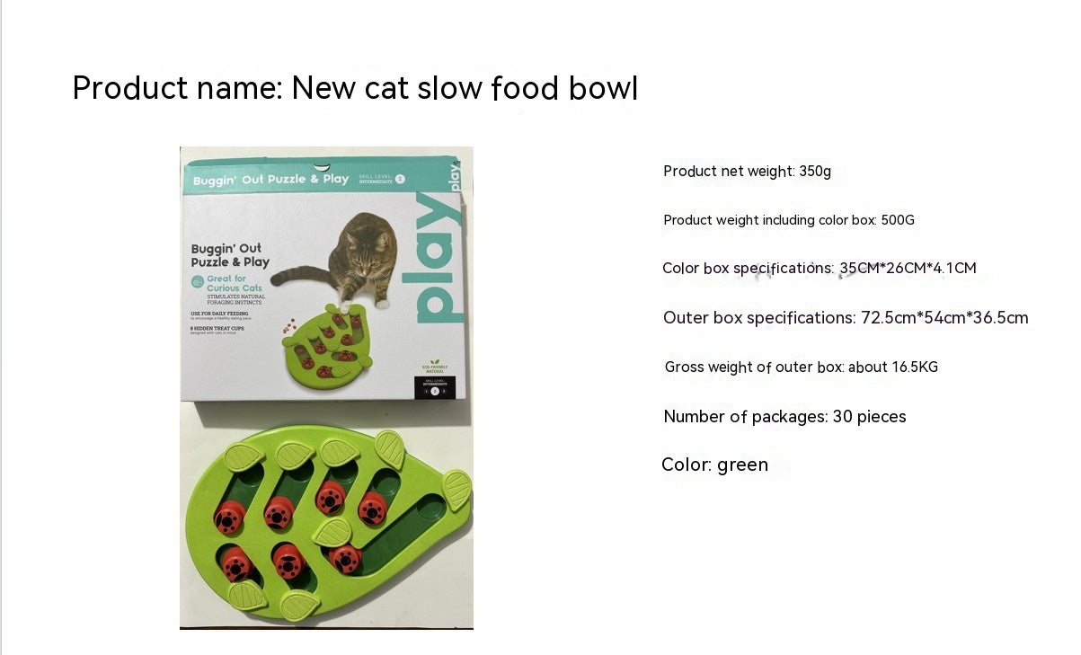 Christmas Themed Pet Bowl With Slow Feeding Design
