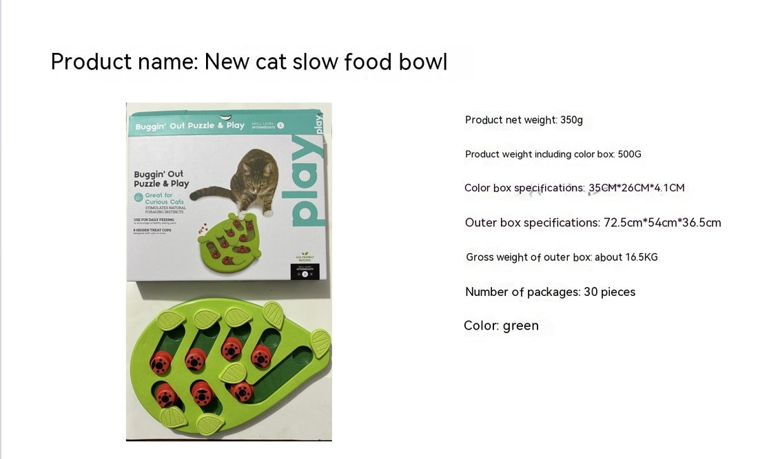 Christmas Themed Pet Bowl With Slow Feeding Design