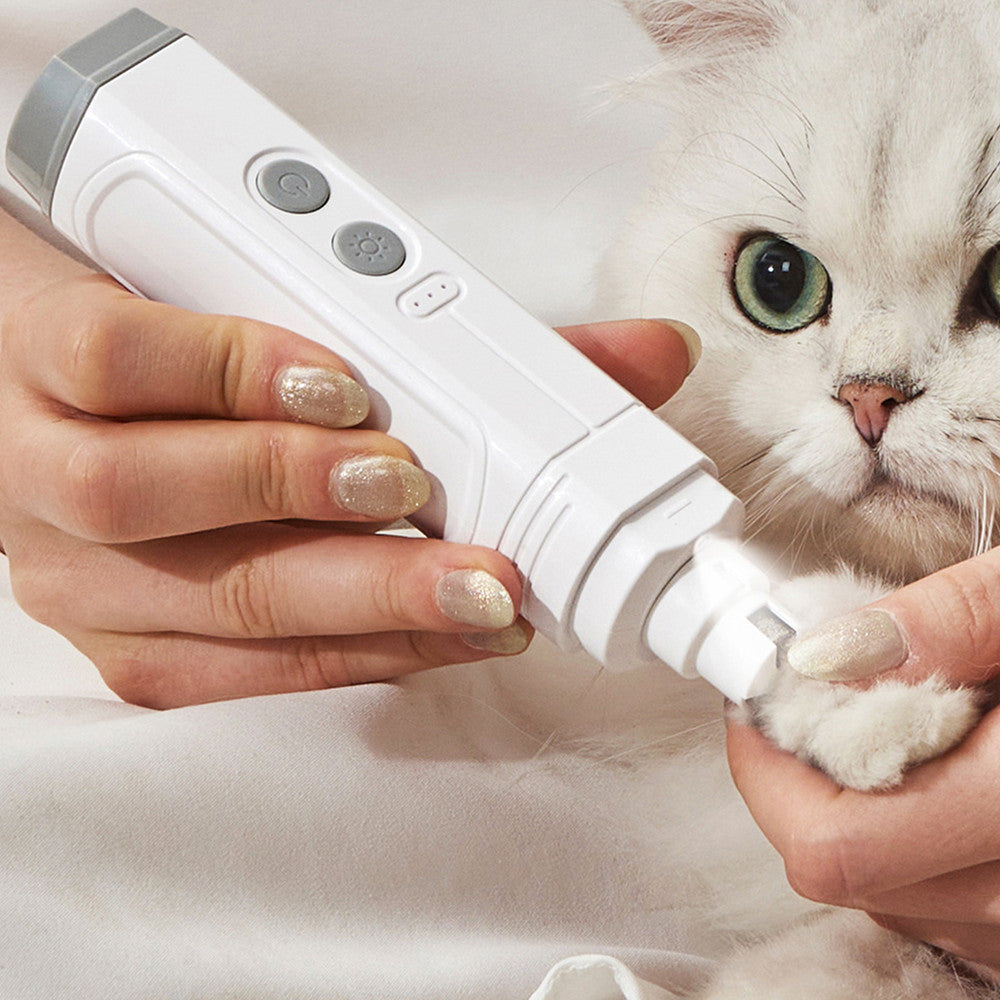Pet Nail Trimming Device Double Light Automatic Clipper Tool