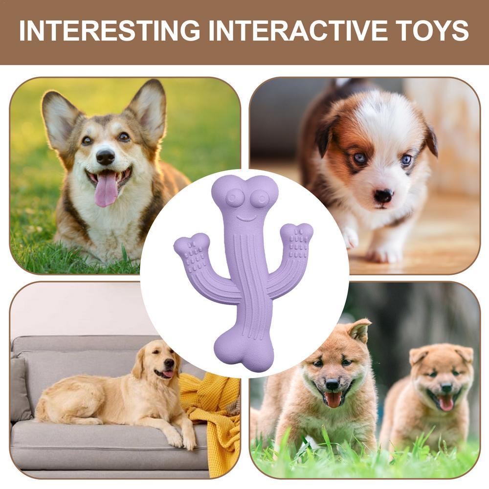 Pet Cactus Chew Toy Ultra Durable Interactive Boredom Buster
