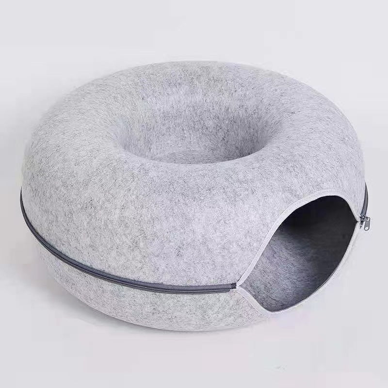 Comfortable Round Pet Tunnel Bed Sleeping Mat